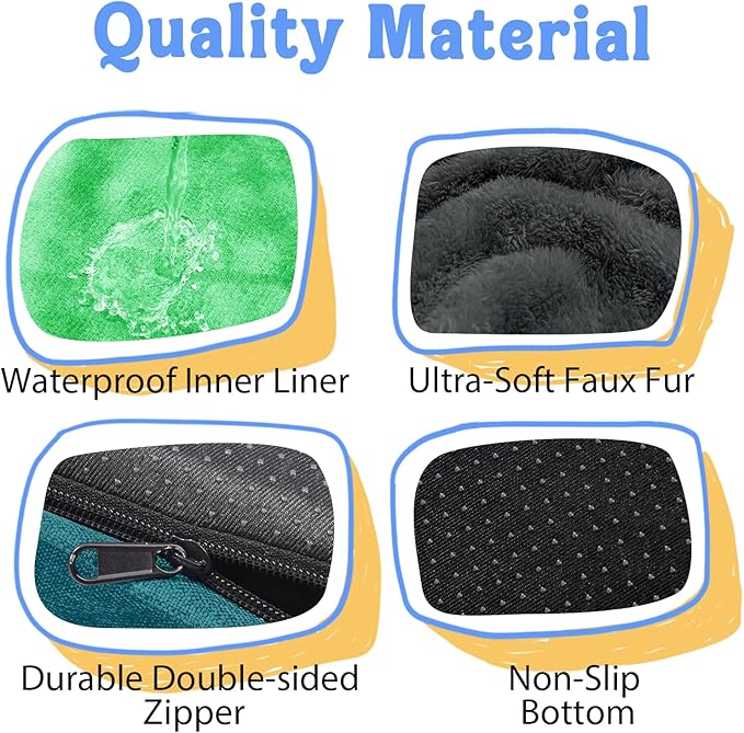 Chez Paw Orthopedic Extra Large Dog Bed - XXL Washable Giant Pet Couch Sofa with Removable Cover Waterproof Bolster for Large Size Dogs, 45x35