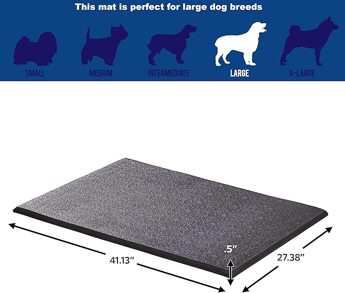 MidWest Homes for Pets Cushioned Dog Crate Mate, 42 inch Black