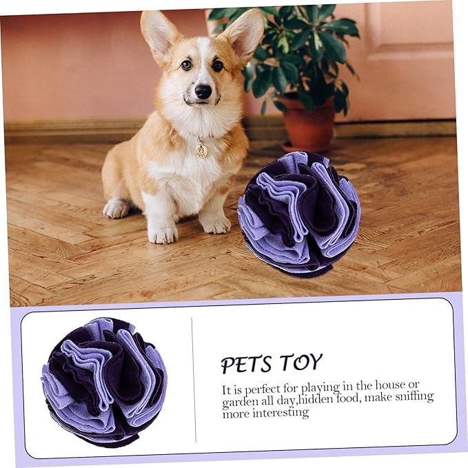 Upgraded PET Dog Sniff Ball Interactive Chewing Toy for Dogs Colorful Snuffle Ball for Sniffing and Treats for Training and Playtime