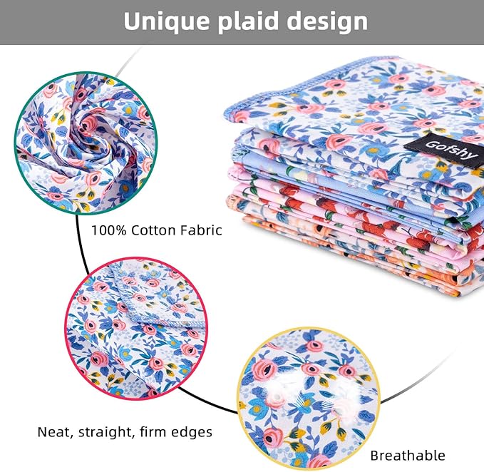 Dog Bandanas Spring-4PCS Puppy Bandana Orange Pink Blue Floral Printing Dog Bib Handkerchief Scarf Breed Accessories for Small Medium Large Dogs Cats Pets Gift