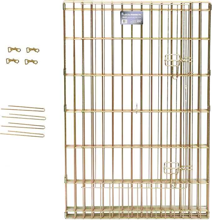 MidWest Homes for Pets 36-Inch Exercise Pen, for Indoor and Outdoor Use, 16 Sq Feet of Play, Single Door Folding Dog Pen, with Large Door Opening & Secure Latch, Easy to Set Up, Foldable Dog Playpen