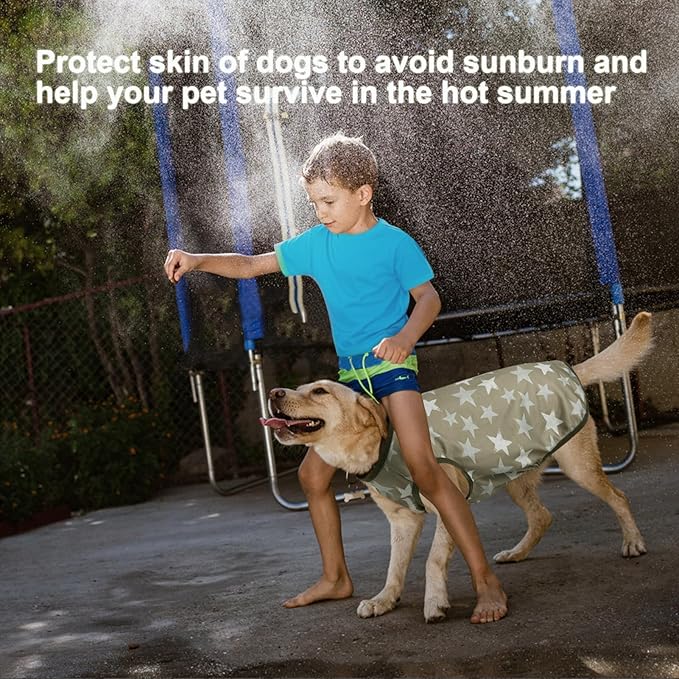 Lightweight Breathable Dog Cooling Shirts, Quick Dry Dog Sunscreen Shirt, Professional Pet Summer Vest for Small Medium Large Girl Boy Dog