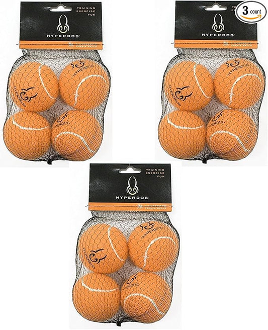 (3 Pack) Hyper Pet Blaze Orange Replacement Balls, 4 Balls each