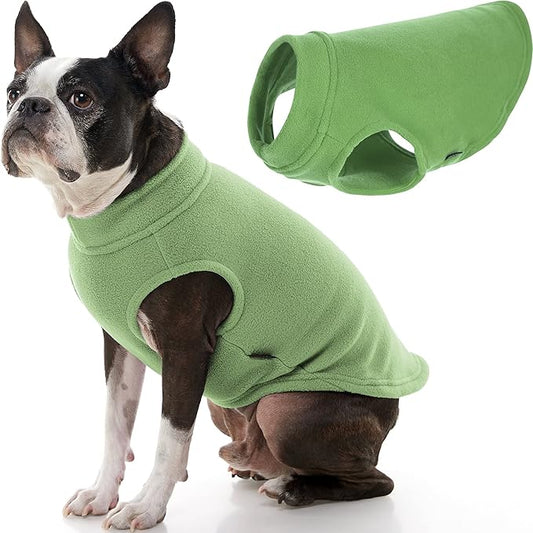 Gooby - Stretch Fleece Vest, Pullover Fleece Vest Jacket Sweater for Dogs, Grass Green, 2X-Large