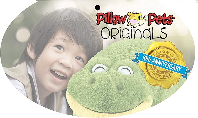 Pillow Pets Friendly Frog 18" Stuffed Animal Plush Toy, Green