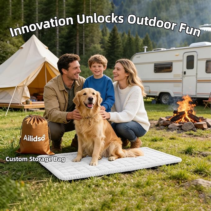 Dog Car Seat Cover, Pet Couch Covers for Car and Sofa, Non-Slip Backseat Pet Bed Mat, Machine Washable, Soft Plush Travel Seat Protector with Portable Storage Bag (White,23.6''×59'')