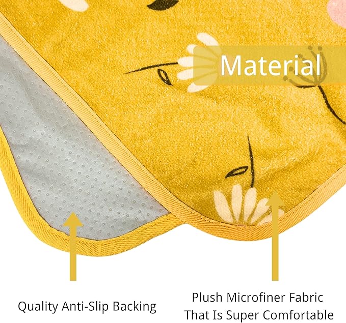 Waterproof Car Seat Cover for Front Seats, Protector for Cars SUVs Trucks, Sweat Towel Seat Covers Bucket for Gym,Workout,Beach,Hiking,Running and Swimming (Chamomile and Yellow, 1PC)