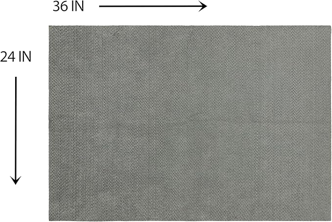 Mohawk Home Litter Box Moisture Barrier Mat Utility Solid Gray 2' X 3' Other Perfect for Kitchen, Living Room, Kids Room, Dining Room, Hallway, Office, Garage, Entryway, Bathroom, Laundry Room