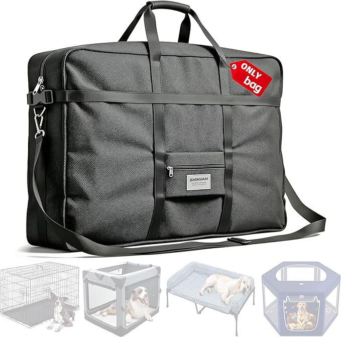 Dog Crate storage bag, 24 inch Heavy Duty waterproof Dog Fence Travel Bag with handles for Foldable Wire Crates & Pet Supplies