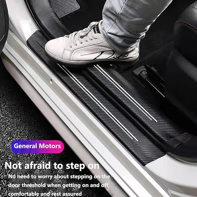 Door sill Protector,Door sill Scratch Protection (Suitable for Most car Models),Anti-Scratch Protection Strips（9PC）