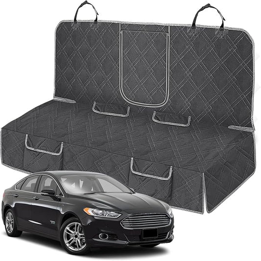 Dog Car Seat Cover Compatible with 2013-2019 Ford Fusion, Waterproof Pet Bench Seat Cover for Back Seat, 600D Heavy Duty Scratch Proof Nonslip Truck Seat Covers for Dogs
