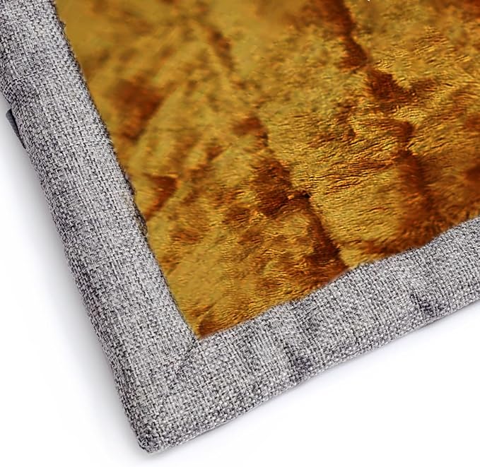 Camping Dog Bed Mats, Rollup Outdoor Dog Bed for Medium Large Dogs, Portable, Foldable, Machine Washable Pet. Bed Mat for Indoor Use 42” * 28” Grey