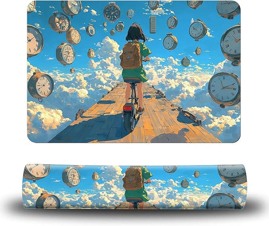 Dog Food Mat, 19.6" x 23.6" Absorbent Pet Feeding Mat for Food and Water, Waterproof Diatom Mud Pet Placemat with Non-Slip Rubber Backing, Easy Clean Cat Bowl Mat for Floors - Tianqiao Girl