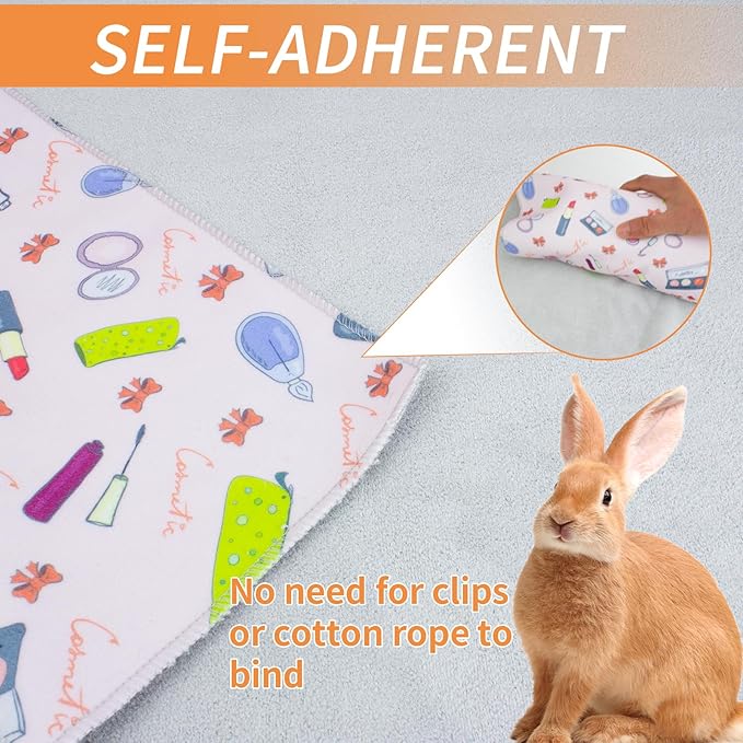 21.6'' Grooming Wrap for Rabbit, Rabbit Wrap for Grooming Cutting Nails, Soft Rabbit Restraint for Nail Clipping Rabbit Swaddle Wrap for Nail Trimming Anti-Scratch Anti-Escape Pet Tool Wrap