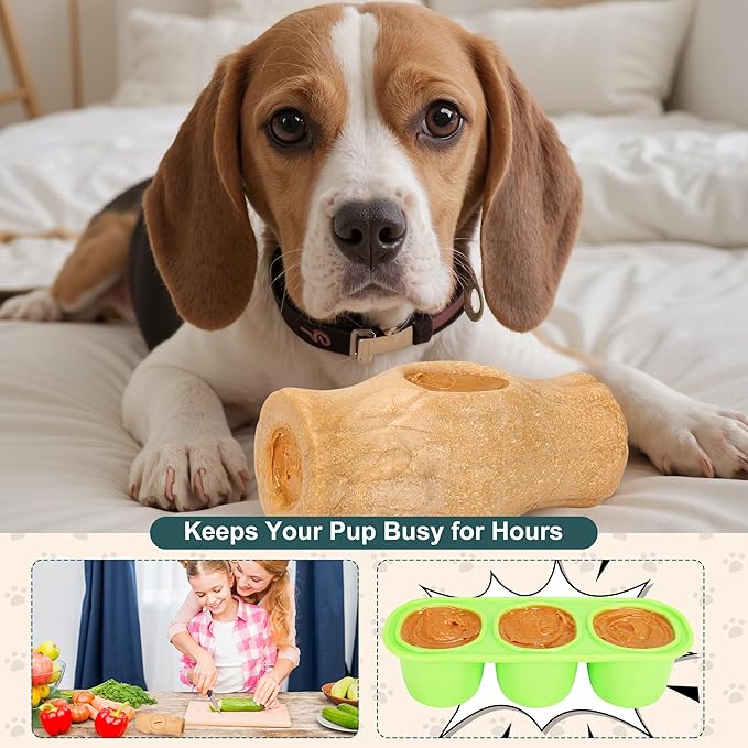 Interactive Dog Toys for Aggressive Chewers, Indestructible Dog Toy for Large/Medium Breed,Frozen Dog Treat Holder to Keep Them Busy & Reduces Anxiety