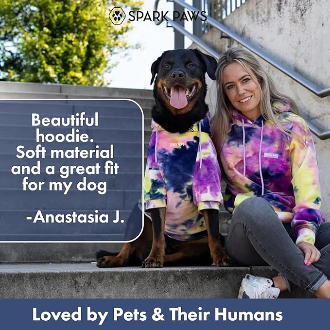 Spark Paws Dog Hoodie – Premium Dog Sweater for Small, Medium, and Large Dogs | Warm Outfits for French Bulldogs, Pitbull, Puppy, Winter Jacket Alternative - Berry Lemonade - 3XL