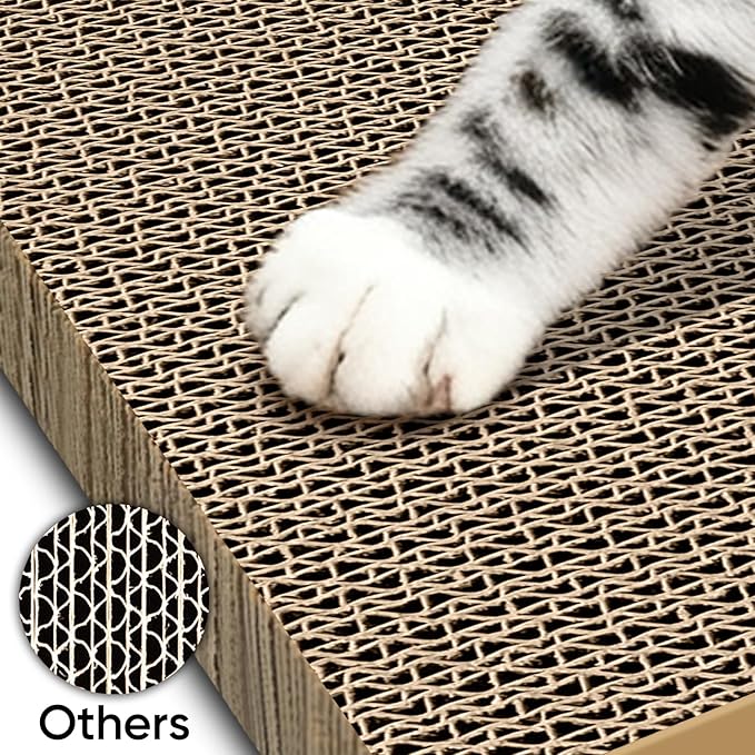 Cat Scratchers 8 Packs Refill Cat Scratching Pad Cardboard for Indoor Cats and Kitten, Large Size Cat Scratch Pad Board Easy for Cats to Scratch