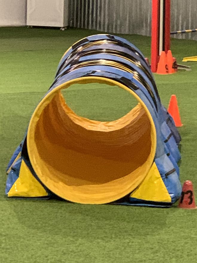 680 GSM Dog Aigility Yellow PVC Tunnel, 26" Diameter,15' 4" Pitch, 3.5 mm Wire, $339