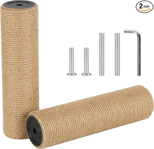 6.8cm 2.7in Diameter Cat Tree Scratching Post Replacement Jute (25cm/9.84in, M8)