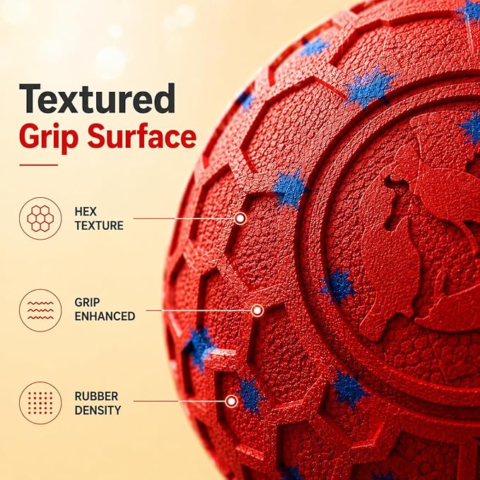 Interactive Dog Ball for Medium & Large Dogs, Automatic Moving Dog Toy with Motion Activation, USB Rechargeable Self Rolling Ball for Boredom Relief, Indoor Exercise & Independent Play
