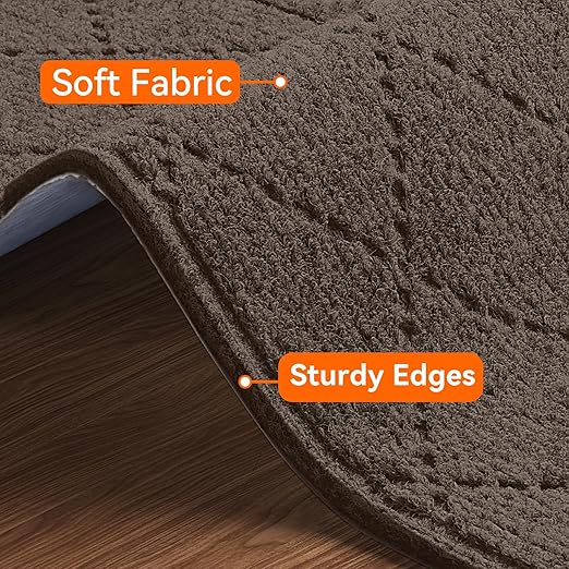 Stair Treads for Wooden Steps 4 PCS - 8’’ x 30’’, Non Slip Stair Runner, Machine Washable Stair Strips for Kids Pets and Elderly, Indoor, for Stairs (Brown)