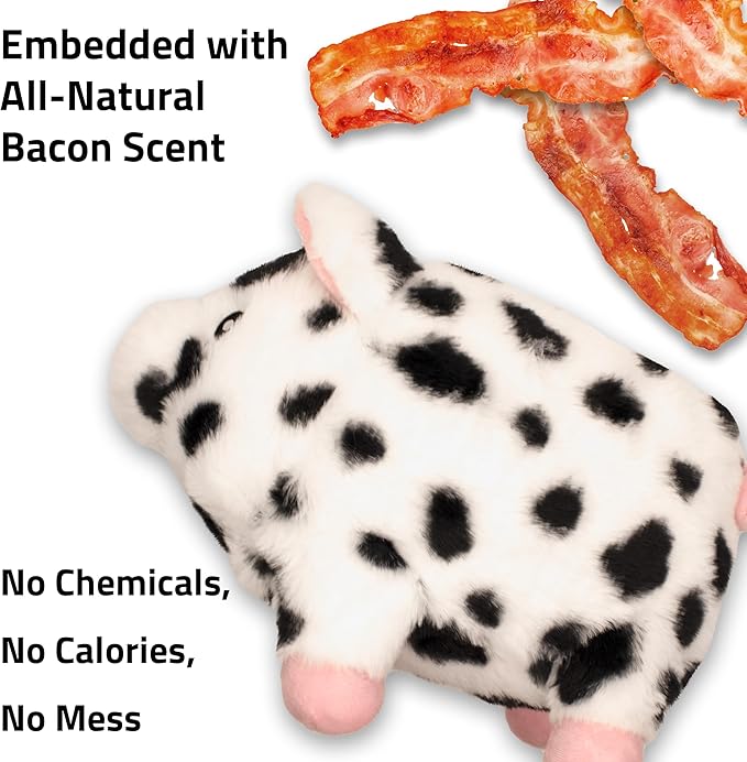 Playology Dog Toys | Plush Pig Stuffed Animal | Pork Sausage Scented Jumbo Toy | Plush Chew Toy for Large Dogs