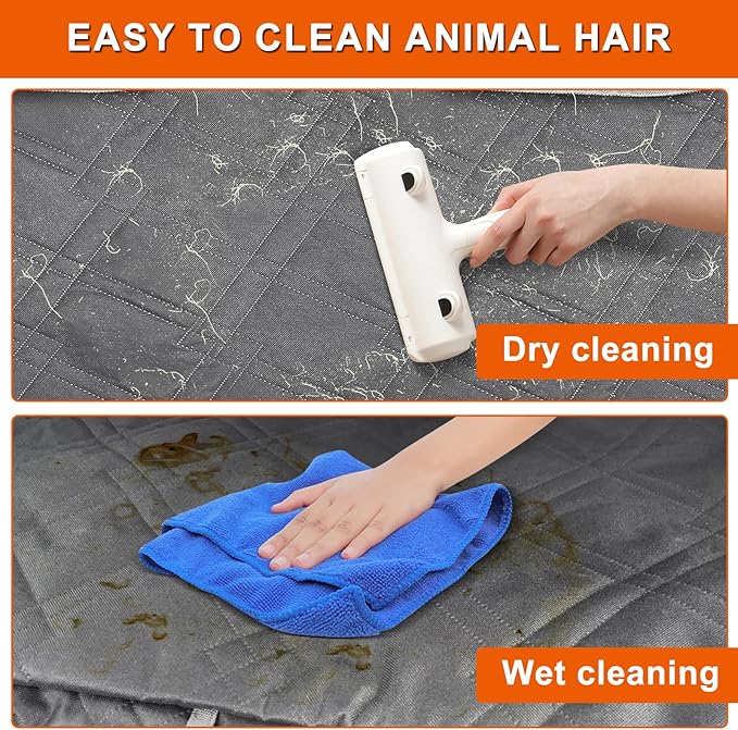 Dog Car Seat Cover Compatible with Toyota Camry 2012-2025, Waterproof Pet Bench Seat Cover for Back Seat, 600D Heavy Duty Scratch Proof Nonslip Truck Seat Covers for Dogs