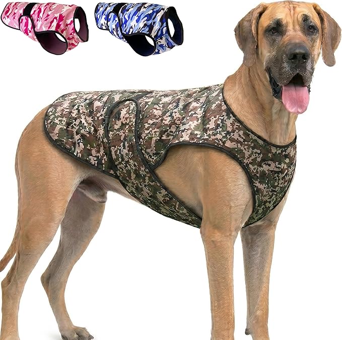 Dog Cooling Vest - 2-Layer Cooling with Soft Microfiber Fabric - Lightweight, Adjustable and Comfortable - UV Protection for Small to Large Dogs - Relief in Hot Weather (Green, XX-Large)