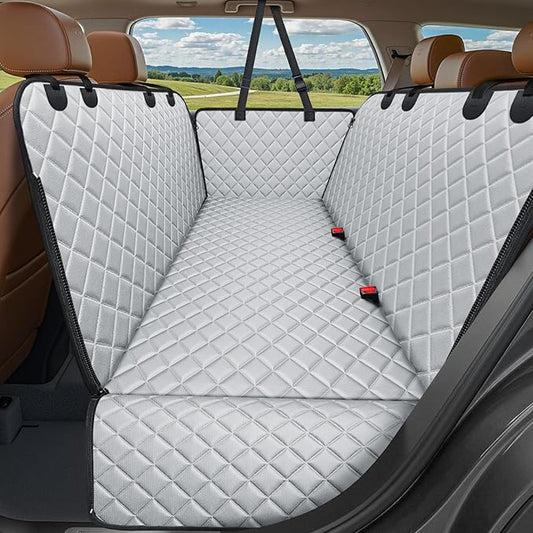 URPOWER Dog Car Seat Cover for Pets 100% Waterproof Seat Cover Hammock 600D Heavy Duty Scratch Proof Nonslip Durable Soft Back Seat Covers for Cars and SUVs