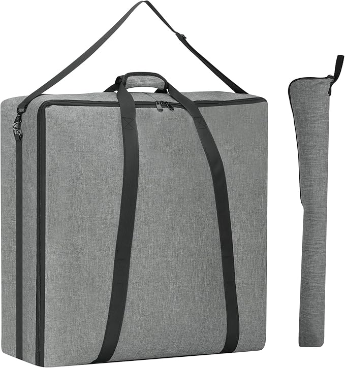 32" Dog Playpen Storage Bag, Suitable for Foldable Exercise Pet Playpens, Dog Fence Travel Bag with Handles for Camping and RV Trip, Waterproof Oxford Fabric Grey