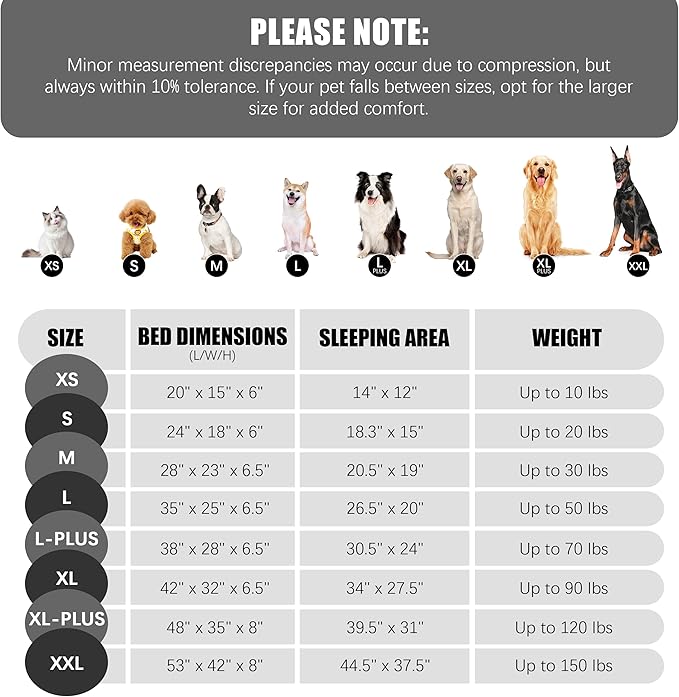 Spotted Play Orthopedic Dog Bed with Sides - Dog Sofa Beds for Large Dogs, Supportive Foam Pet Couch Bed with Washable Removable Cover, Waterproof Lining and Non-Slip Bottom, Grey - L-Plus