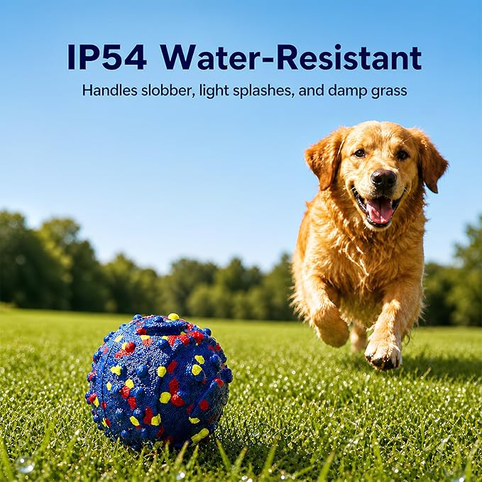 2-Pack Smart Interactive Dog Toys for Large Dogs, 3.1 Inch Auto Lightweight Moving Dog Toy, Chew-Resistant E-TPU Interactive Dog Ball, IP54 Waterproof, USB-C Rechargeable, Indoor & Outdoor