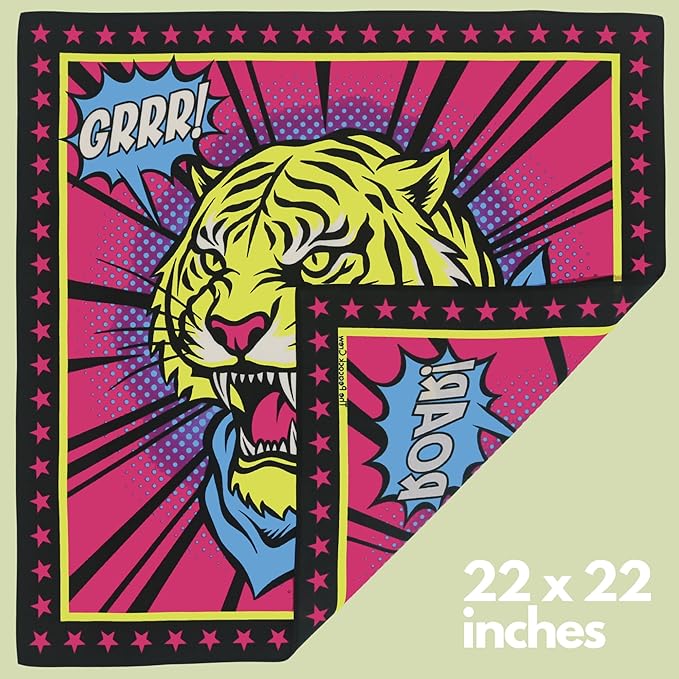 The Peacock Crew Premium Soft Cotton Bandanas Pack for Men and Women Paisley 22 x 22 inches