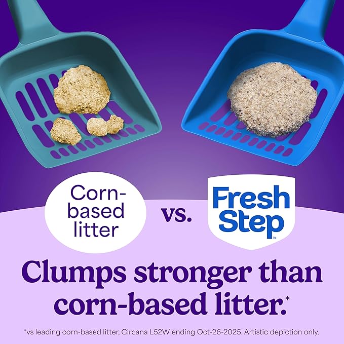 Fresh Step Clumping Cat Litter Multi-Cat Extra Strength Formula With Febreze Freshness, Multi Cat Litter With Ammonia Block Technology, 38 lbs. (4 x 9.5 lb. Bag)