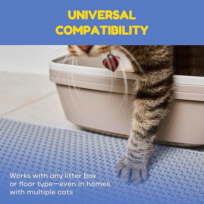Cat Litter Mat. Easy to Clean, Waterproof, Urine-Proof