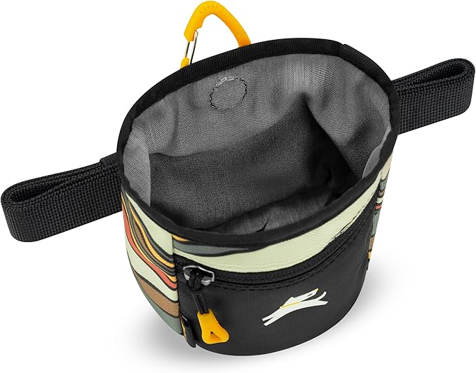 OllyDog Goodie Treat Bag, Dog Treat Pouch, Waist Belt Clip for Hands-Free Training, Magnetic Closure, Dog Training and Behavior Aids, Three Ways to Wear (Ventura '73)
