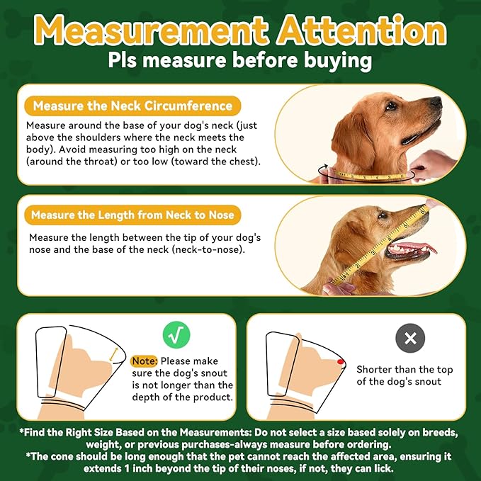WinWeal Soft Dog Cone for Large Medium Dogs After Surgery – Adjustable Transparent Recovery Collar, Breathable Elizabethan E-Collar for Wound Healing & Anti-Licking (XL, Dark Green)