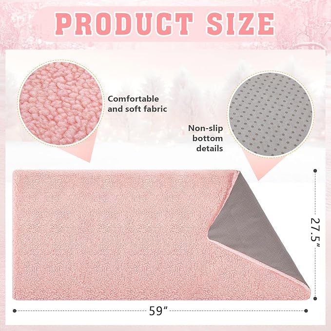Large Self Heating Cat Dog Pad Mat 59''x27.5'' Non Electric Jumbo Washable Heated Thermal Sleeping Blankets for Adult Pet Bed Gifts Safe Use Indoor Outdoor Camping Furniture