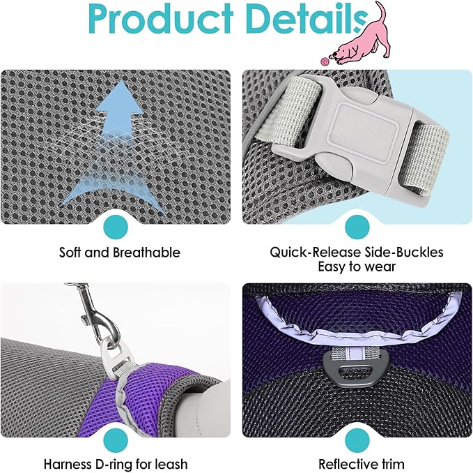 AOFITEE Dog Cooling Vest Small Dogs, Breathable Cooling Jacket for Dogs UV Protection Shirt, Dog Cooler Shirt with Harness D-Ring, Lightweight Summer Cooler Vest for Small Medium and Large Pet