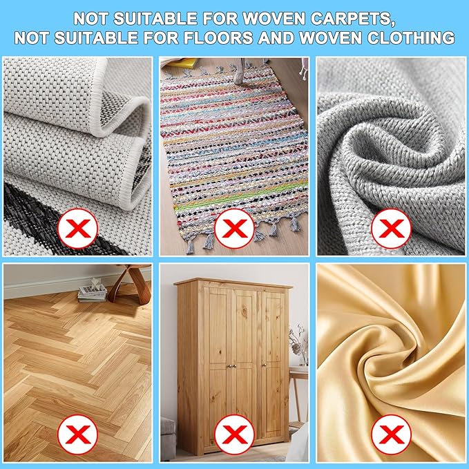 mupapi Carpet Rake for Pet Hair Removal, Reusable Pet Hair Remover Broom, 60'' Adjustable Long Handle Dog and Cat Hair Remover Tool Set of 3, Lint Remover Scraper for Carpets, Rugs, Mats, Couch, Car