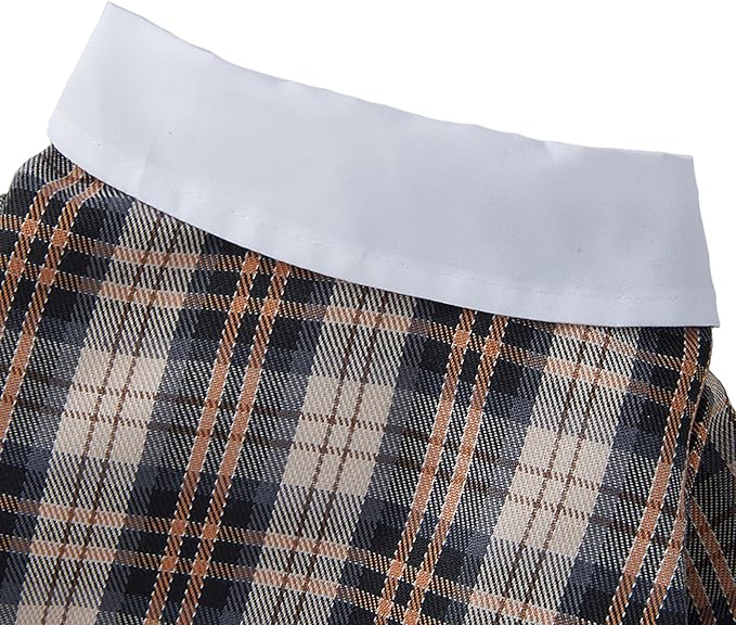 GabeFish Pets Wedding Jackets Suit for Dogs with Bow Tie Puppy Cat Formal Clothes Shirt Tuxedo (Coffee, S (Chest 12.9in/33cm))