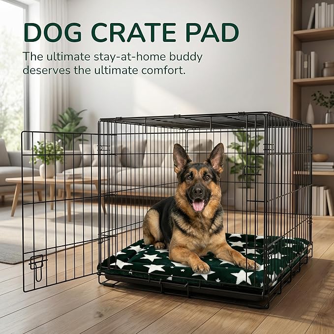 Dog Bed Mat - Reversible Dog Crate Bed Mats, Soft & Breathable Kennel Pad, Durable Crate Bed for Small Medium Large Dogs & Cats