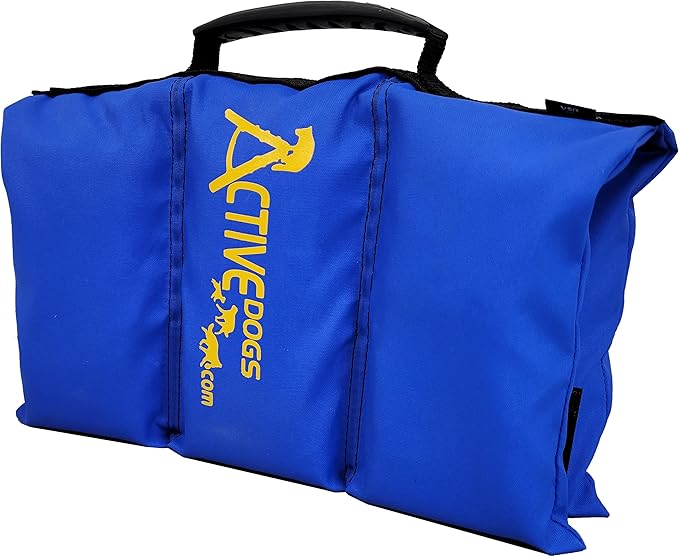 ActiveDogs Agility Saddlebag Sand Bag w/Weights 13# - Non-Constricting Saddlebags for Stabilizing Dog Agility Tunnel Equipment Indoor or Outdoor