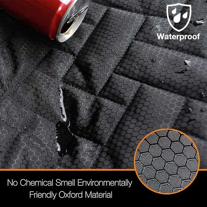Heavy Duty Back Seat Cover for Truck , 100% Waterproof & Odor-Free Dog Seat Protector for F150 F250 Chevy Silverado Ram Sierra, Scratch-proof Eco-Friendly Back Seat Cover for Dogs, Kids, Tools & Gear