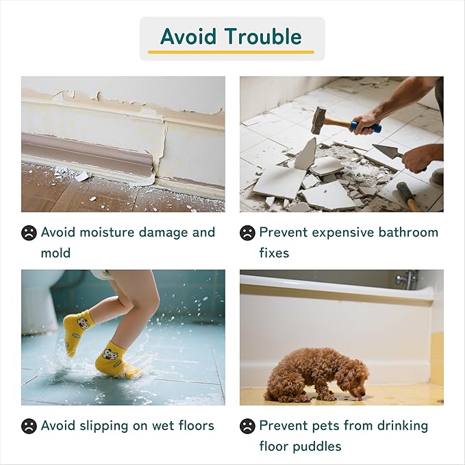 Bathtub Splash Guard for Kids & Pets | Splash-Proof & Adjustable Design | Easy Installation | Transparent Tub Splash Guard | Splash Guard for Bathtub | Bathtub Splash Guard for Tub Kids