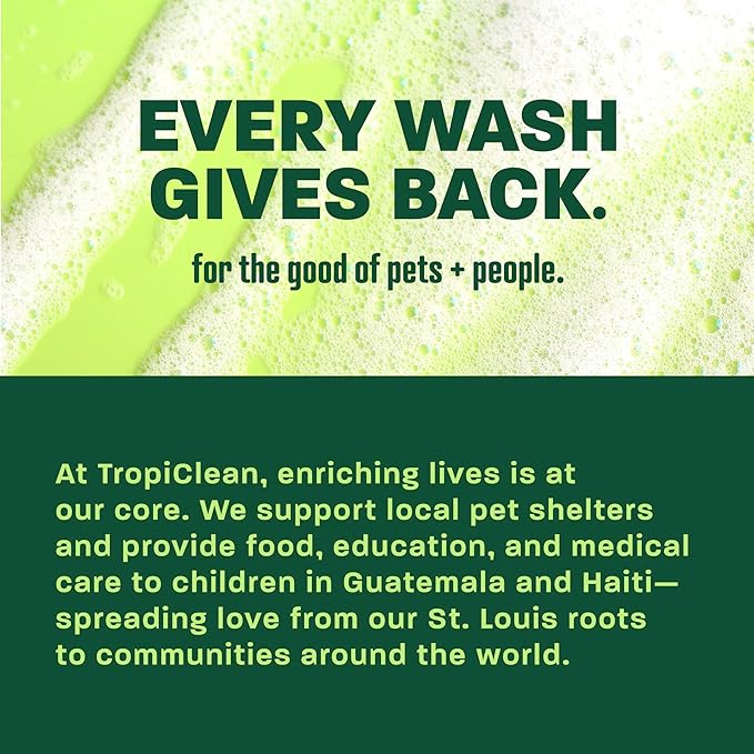 TropiClean Itch Relief Dog Shampoo, Powerful Odor Control, Long-Lasting Pineapple Scent, Puppy Safe, Made in The USA, Cat Friendly, 20oz.