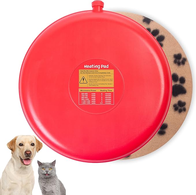 Gelbesty Original Pet Heating Pad Microwave, Snuggle Warming Safe Outdoor Newborn Kitten Puppy Pet Bed Warmer, Gel Reusable Heat Disc, Waterproof Heating Disk for Dog Cat Rabbit and Guinea Pig Gifts