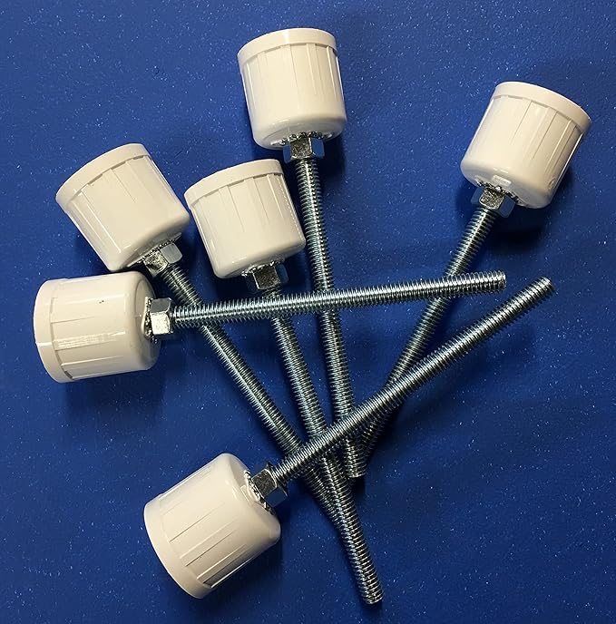 Six Weave Pole Spikes/Stakes and Yellow Pole Placer Combo DIY Dog Agility Equipment Weave Poles