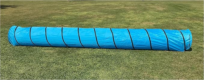 FurryFriends 18 Foot Long, 2 Foot Wide Opening, Premium Pet Agility Tunnel, Outdoor Training and Exercise Equipment for Dogs, Puppies and Other Animals