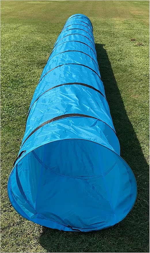 FurryFriends 18 Foot Long, 2 Foot Wide Opening, Premium Pet Agility Tunnel, Outdoor Training and Exercise Equipment for Dogs, Puppies and Other Animals
